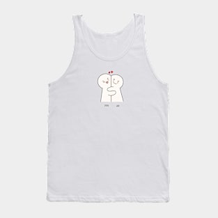 Sticky hug couple Tank Top